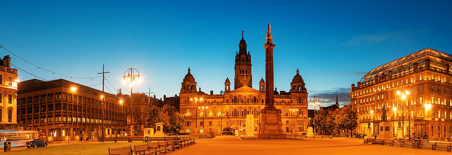 Glasgow City Council at night Photograph by Songquan Deng