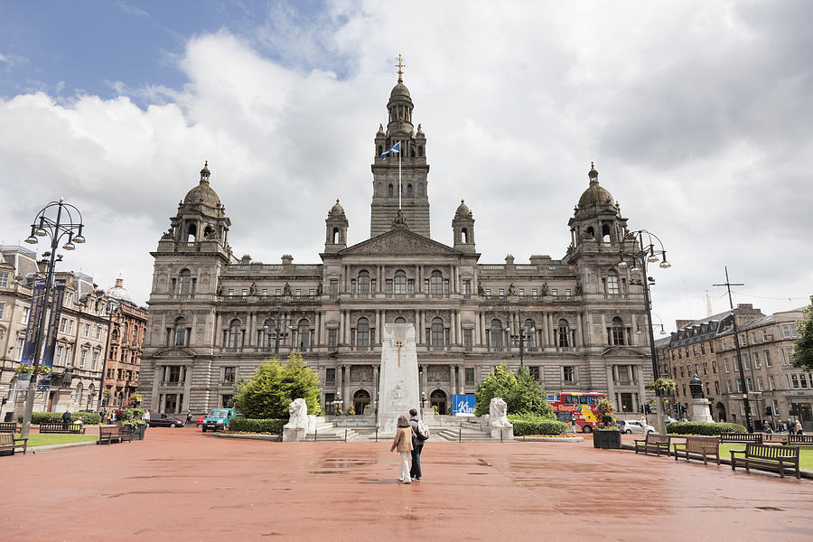 Glasgow George Square and City Chambers Photograph by Theasis