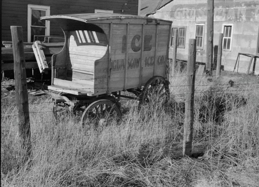 Glasgow, Montana. Ice Wagon, 1940's, Old Photo, 1940's, Old Wagon ...