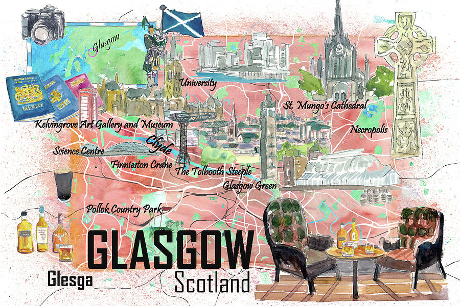 glasgow travel map