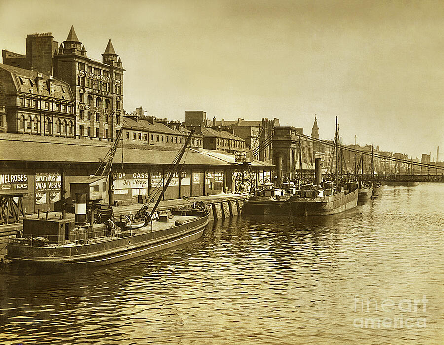 Glasgow waterfront late 1800s Photograph by Michael Ziegler