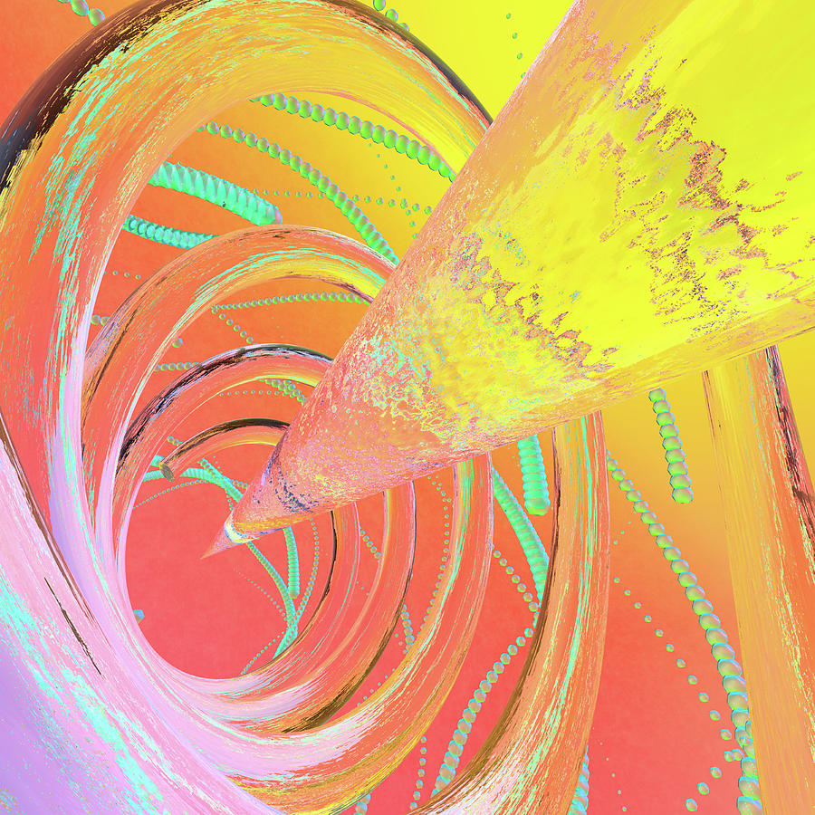 Glass Abstract 006 Digital Art by Peter J Sucy