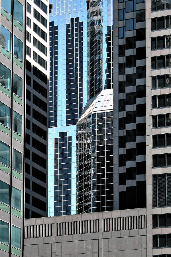 Glass and Stone -- Modern Architecture in Chicago, Illinois Photograph by Darin Volpe