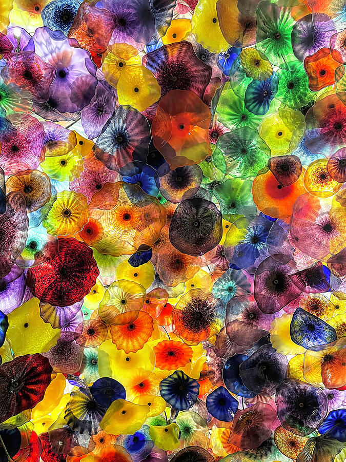 Flower Photograph - Glass Art by Chihuly by Donna Kennedy