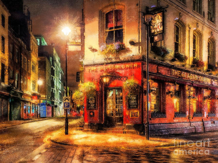 Glass Blower pub in Piccadilly Digital Art by Jerzy Czyz