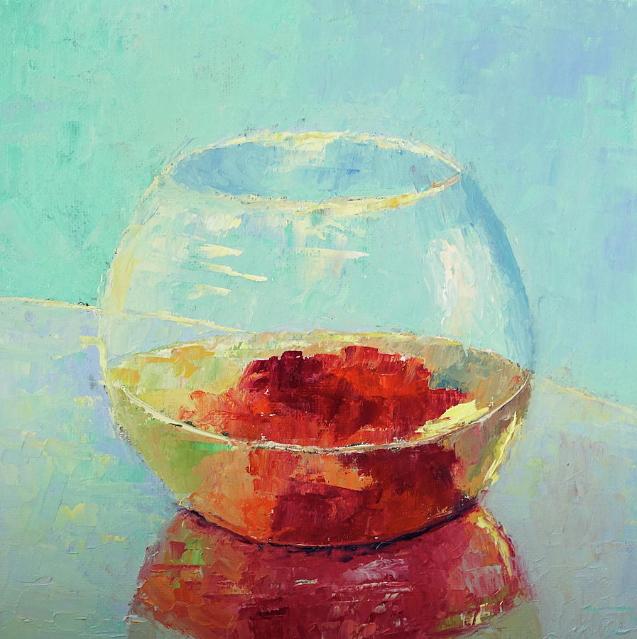 Glass Bowl Painting by Terry Chacon