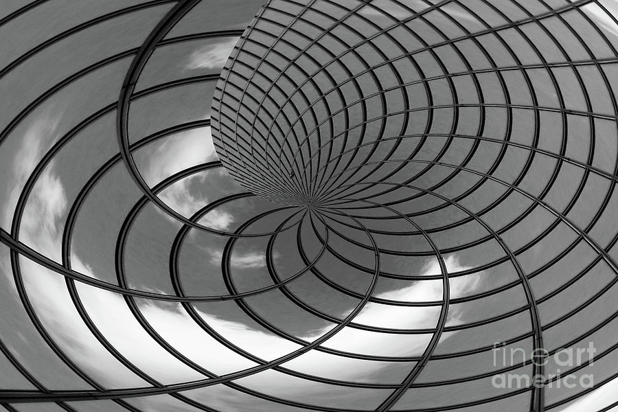 Glass building vortex Photograph by Delphimages Photo Creations