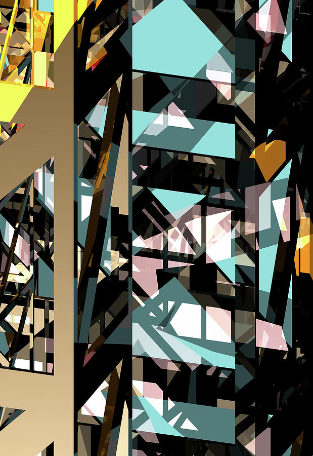 Glass City #1 Elevator Pitch Digital Art by Russell Kightley