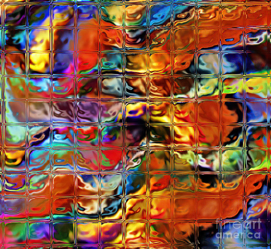 Glass Cube Abstract I I I Digital Art by Jim Fitzpatrick