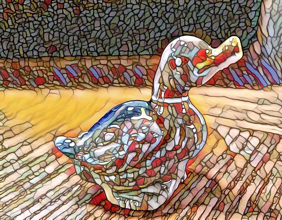 Glass Duck Digital Art by Stacie Siemsen