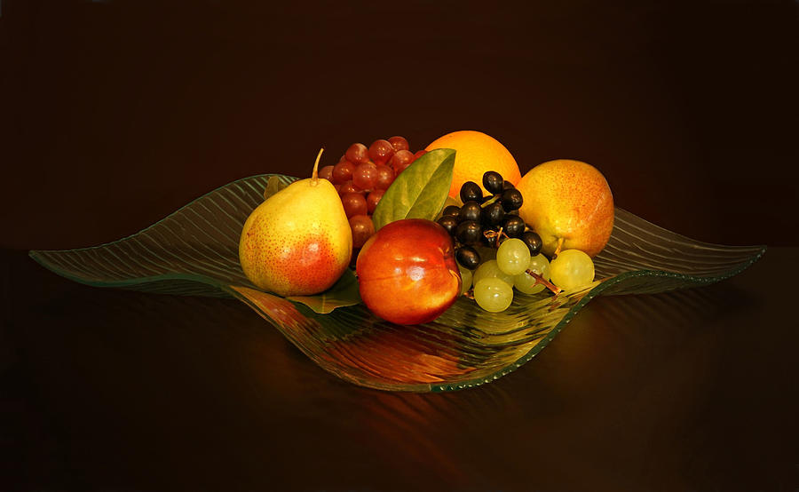 Glass Fruit Bowl Photograph by Sandi OReilly
