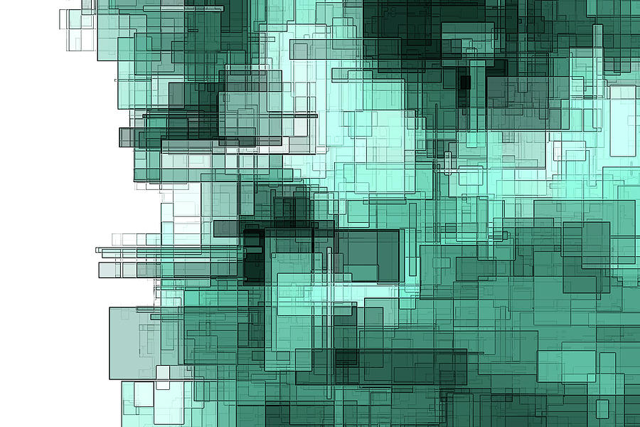 Glass Houses Abstract  Digital Art by Shelli Fitzpatrick