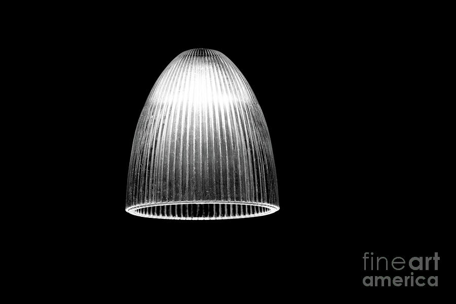 Abstract Photograph - Glass lamp by Patricia Hofmeester