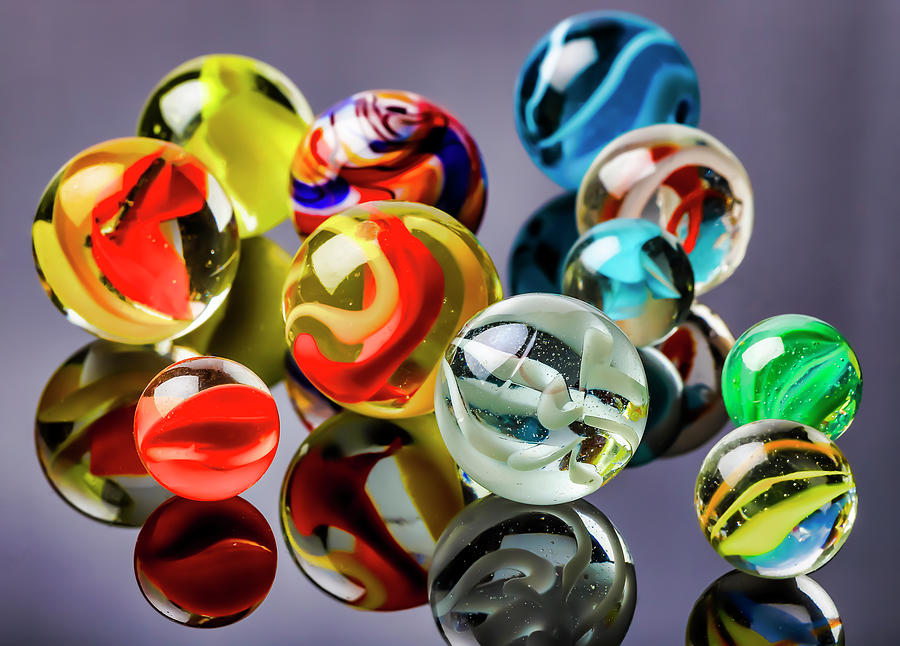 Beautiful Glass Marbles by Garry Gay