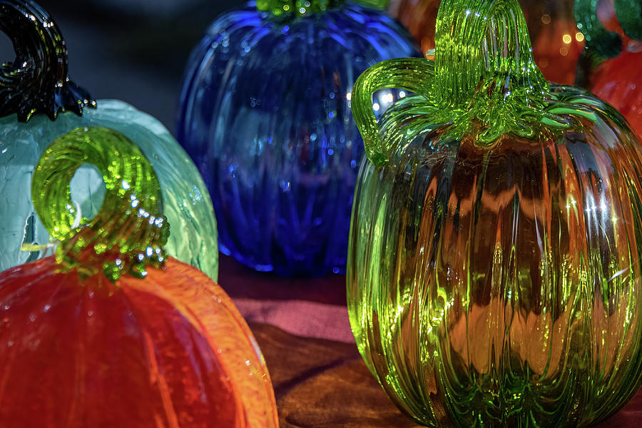 Glass Pumpkins-1 Photograph by John Kirkland