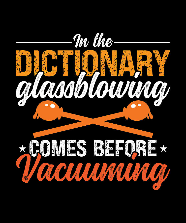 Vintage Digital Art - Glassblowing In The Dictionary Glass Art Blowpipe by TShirtCONCEPTS Marvin Poppe
