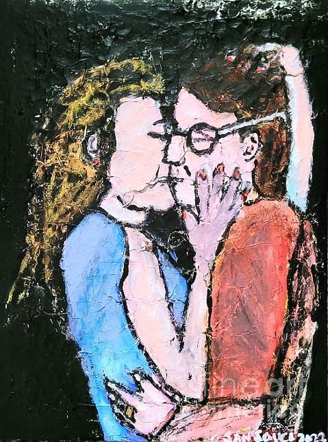 Glasses Askew II  Painting by Mark SanSouci