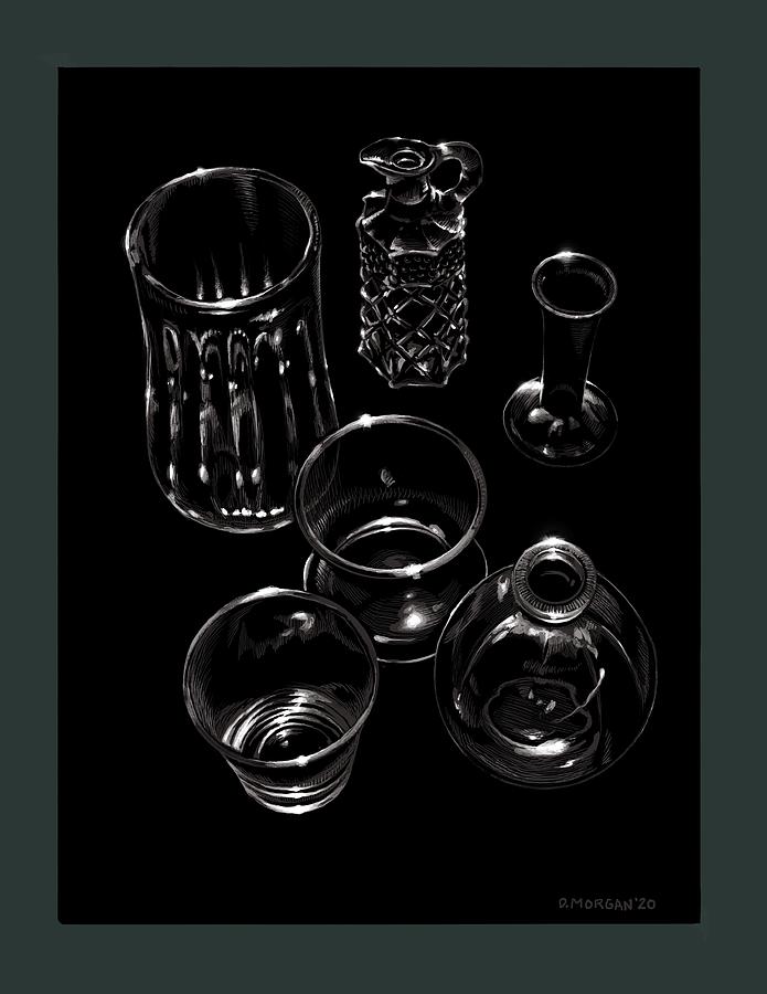 Glassware 1 Digital Art by Don Morgan