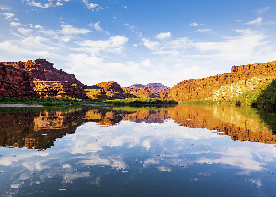 Glassy Day on the Colorado River Photograph by Donnie Whitaker
