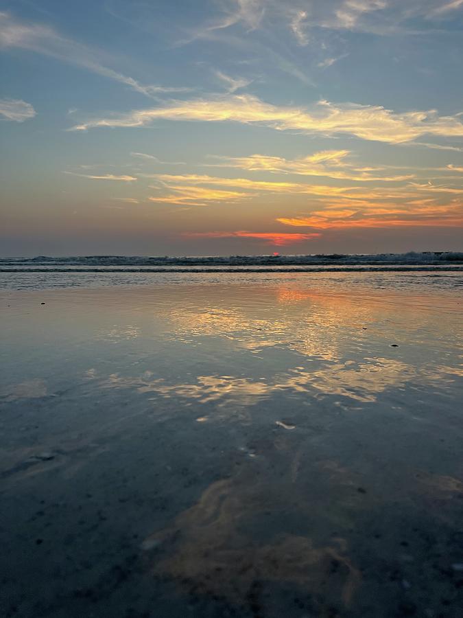 Glassy Sky, Glassy Beach at Indian Rocks Digital Art by Megan Struthers ...