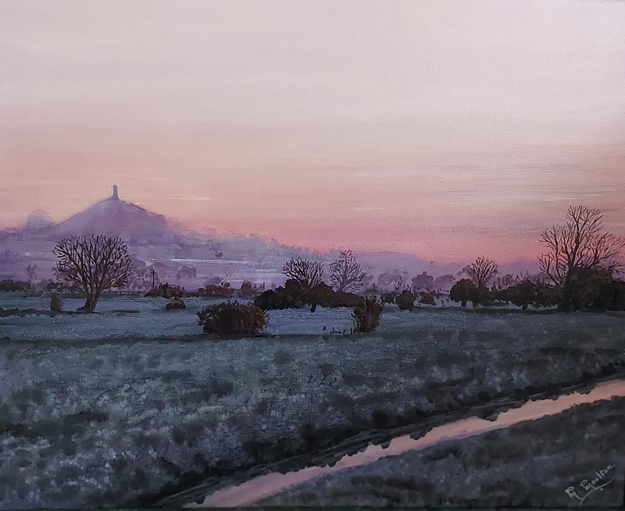 Glastonbury Tor England Painting by Mackenzie Moulton