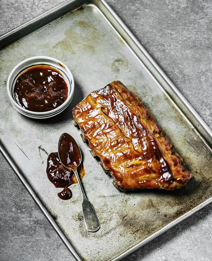 Glazed pork ribs Photograph by Claudia Totir