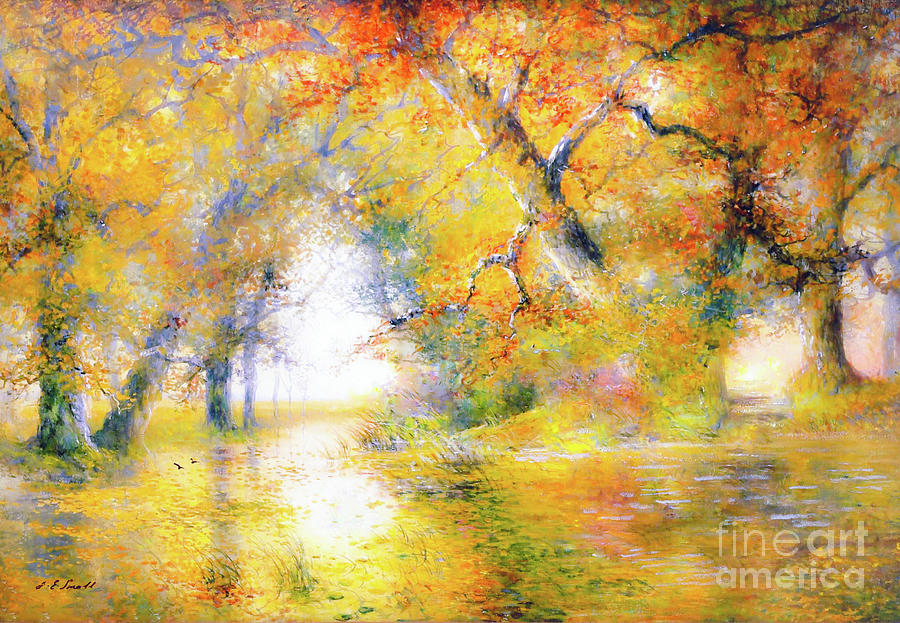 Landscape Painting - Gleaming Streams by Jane Small
