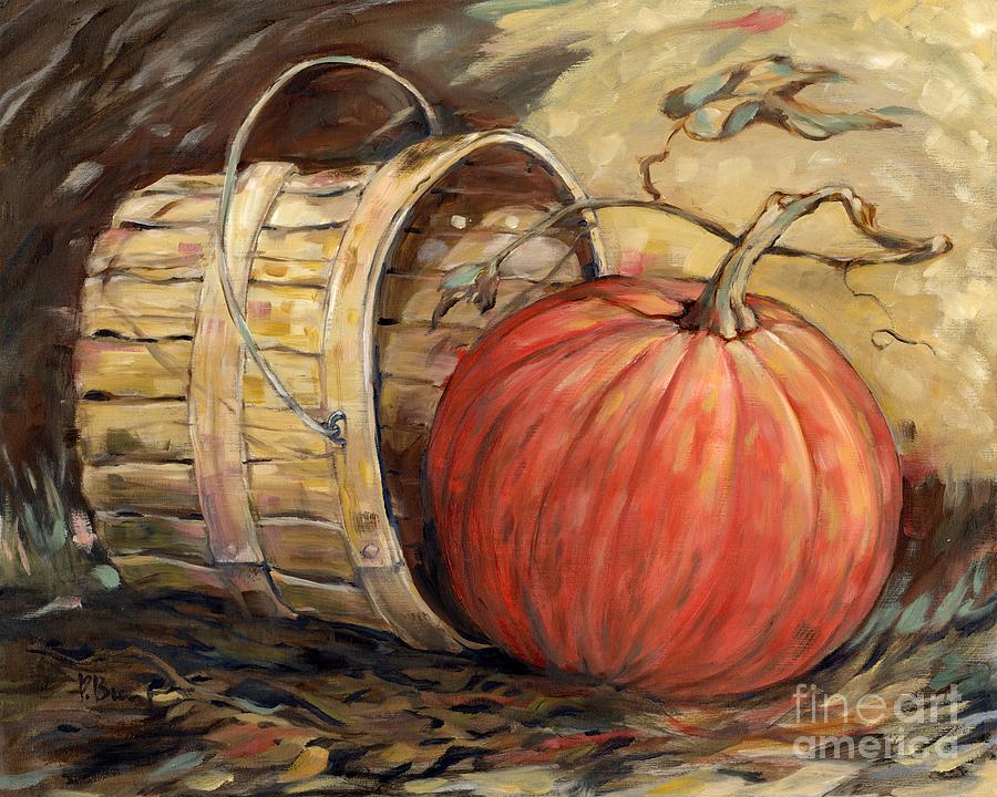 Autumn Basket with Pumpkin