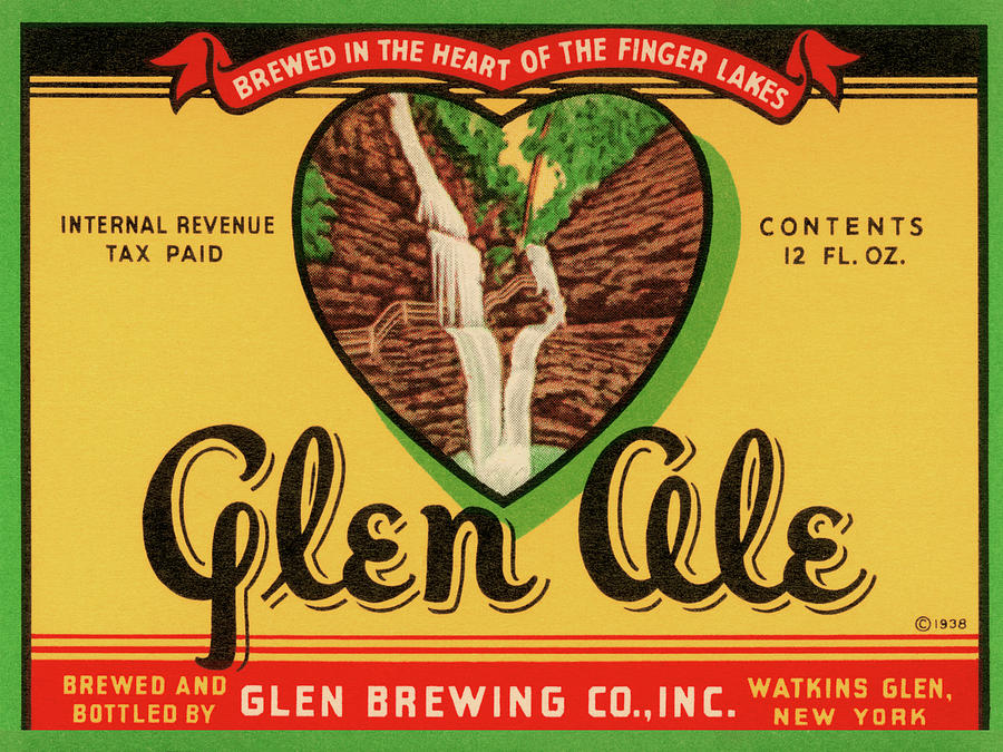 Vintage Drawing - Glen Ale by Vintage Food Labels