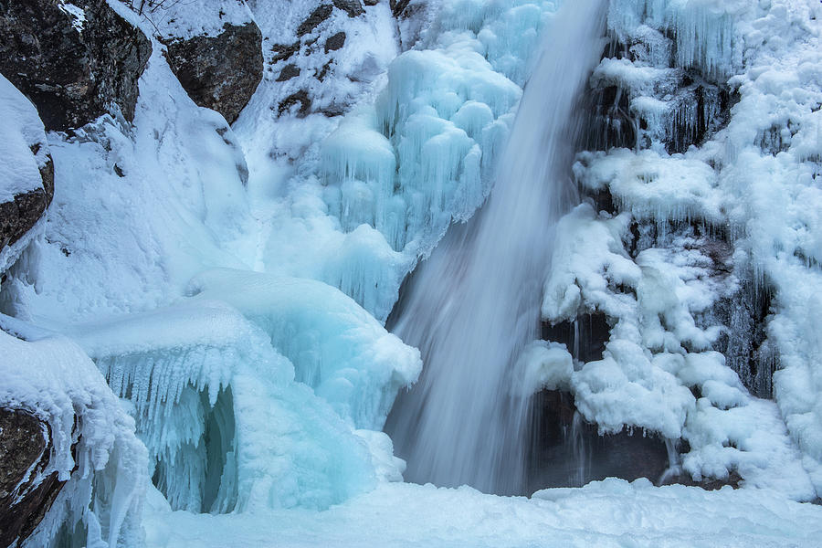 Glen Ellis Falls Icy Winter Photograph by White Mountain Images