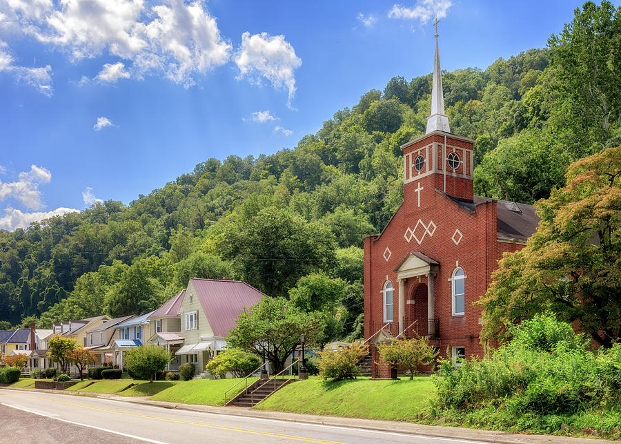 Glen Ferris United Methodist Church - West Virginia Photograph by Susan Rissi Tregoning