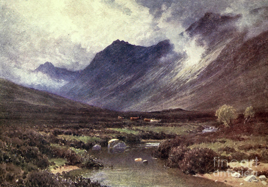 Glen Sannox, Isle of Arran h3 Drawing by Historic Illustrations | Fine ...