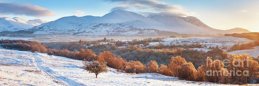 Glen Spean Winter panorama Photograph by Justin Foulkes - Fine Art America