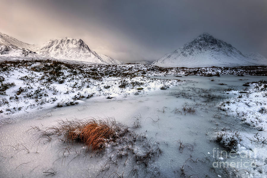  GlenCoe Buachaille Etive Mor in Winter  Scotland Photograph by Barbara Jones PhotosEcosse