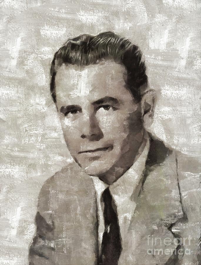 Glenn Ford, Hollywood Legend Painting by Esoterica Art Agency