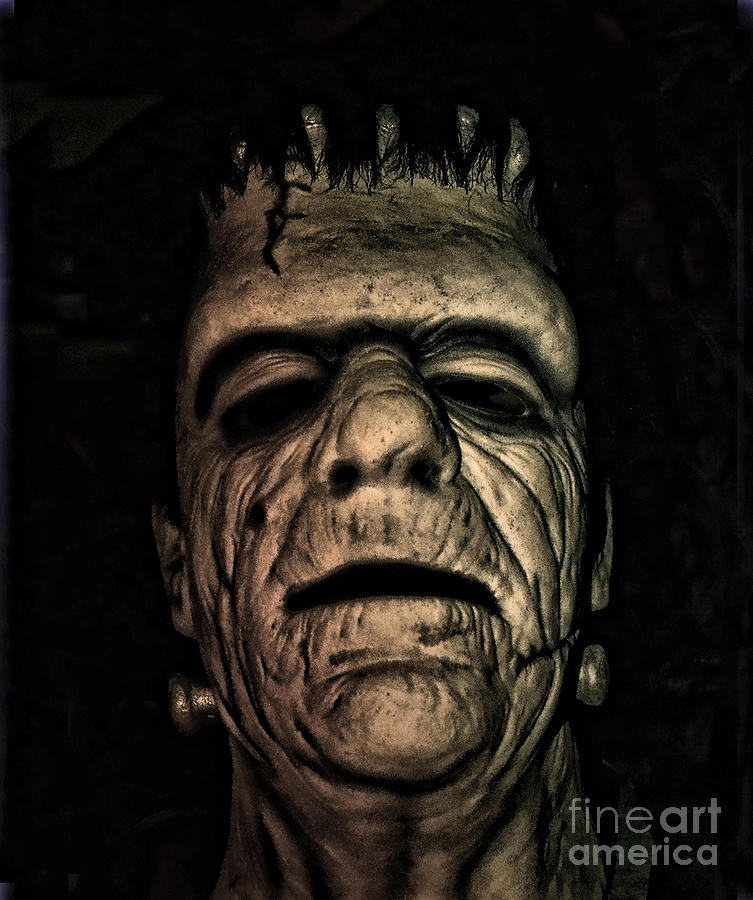 Glenn Strange as Frankenstein Mask II Photograph by Jim Fitzpatrick