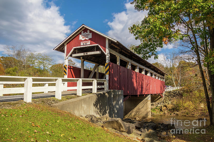 Glessner Covered Bridge, Somerset County, PA Photograph by Sturgeon Photography