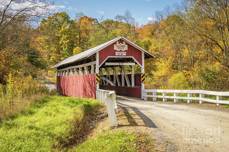 Glessner Covered Bridge, Somerset County, View 2 Photograph by Sturgeon Photography