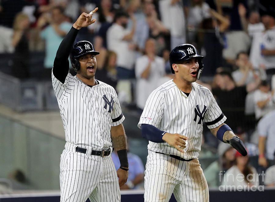 Gleyber Torres And Aaron Hicks Photograph by Elsa Gleyber Torres And Aaron Hicks Photograph by Elsa
