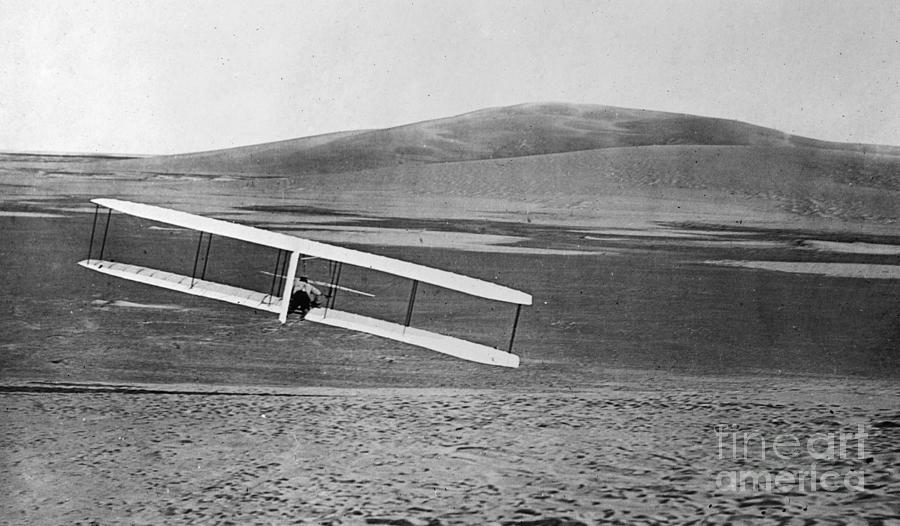 Glider Experiment, c1902 Photograph by Granger