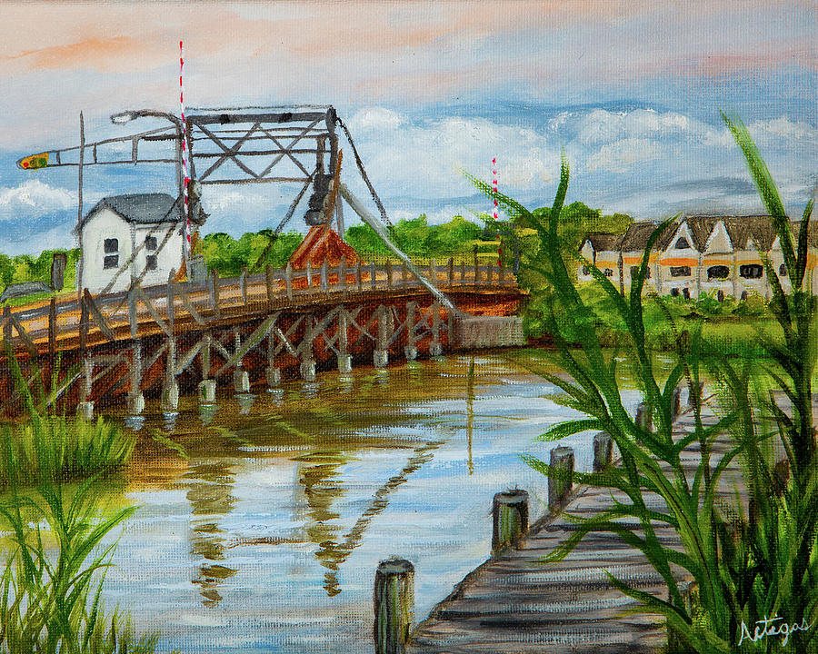 Glimmer Glass Bridge Painting by Theresa Artigas Pixels