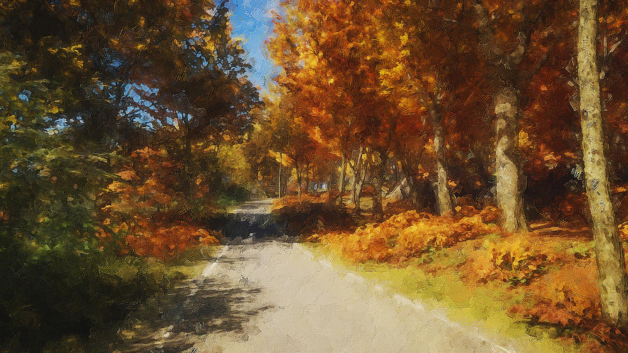 Glimpse of Autumn - 12 Painting by AM FineArtPrints
