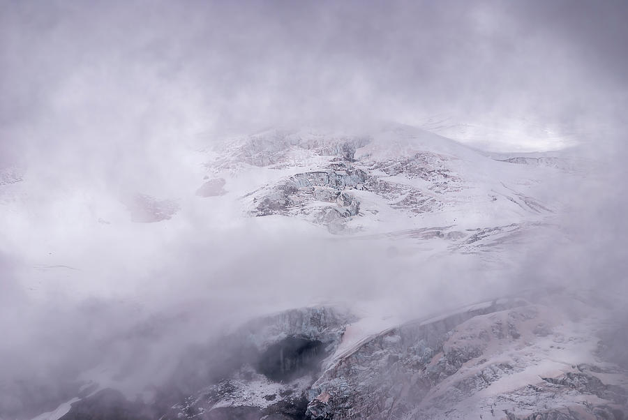 Glimpse Of Mount Rainier Photograph