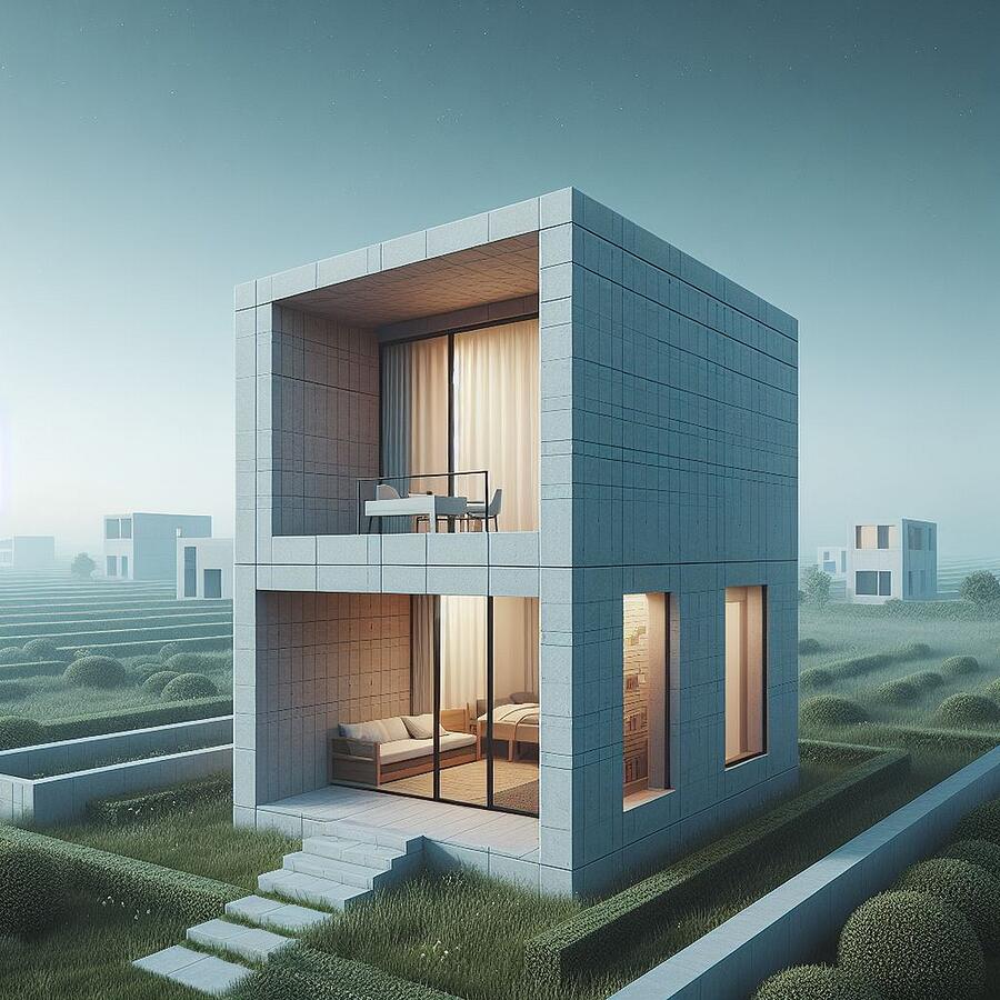 Glimpses of Greenery - A Contemporary Abode with Natures Embrace Digital Art by Artfinity X Glimpses of Greenery - A Contemporary Abode with Natures Embrace Digital Art by Artfinity X