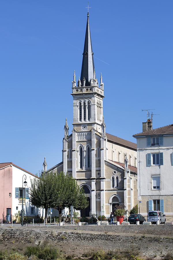 Église de Saint-Laurent, Saint-Laurent-sur-Saône Photograph by Ollo