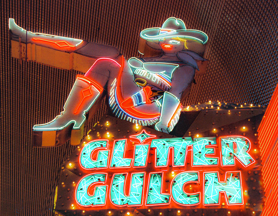 Glitter Gulch Freemont Center Las Vegas Photograph by Matthew Bamberg