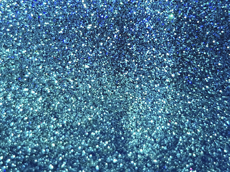 Glitter Texture in Turquoise Color Photograph by Kryssia Campos