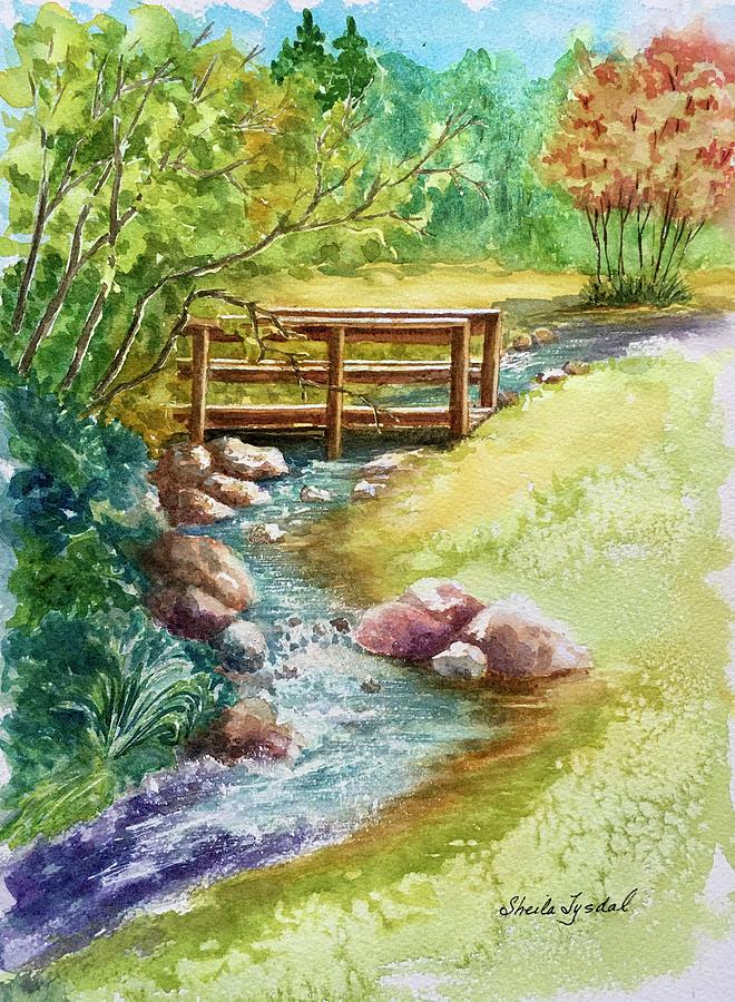 Glittering Stream Painting by Sheila Tysdal