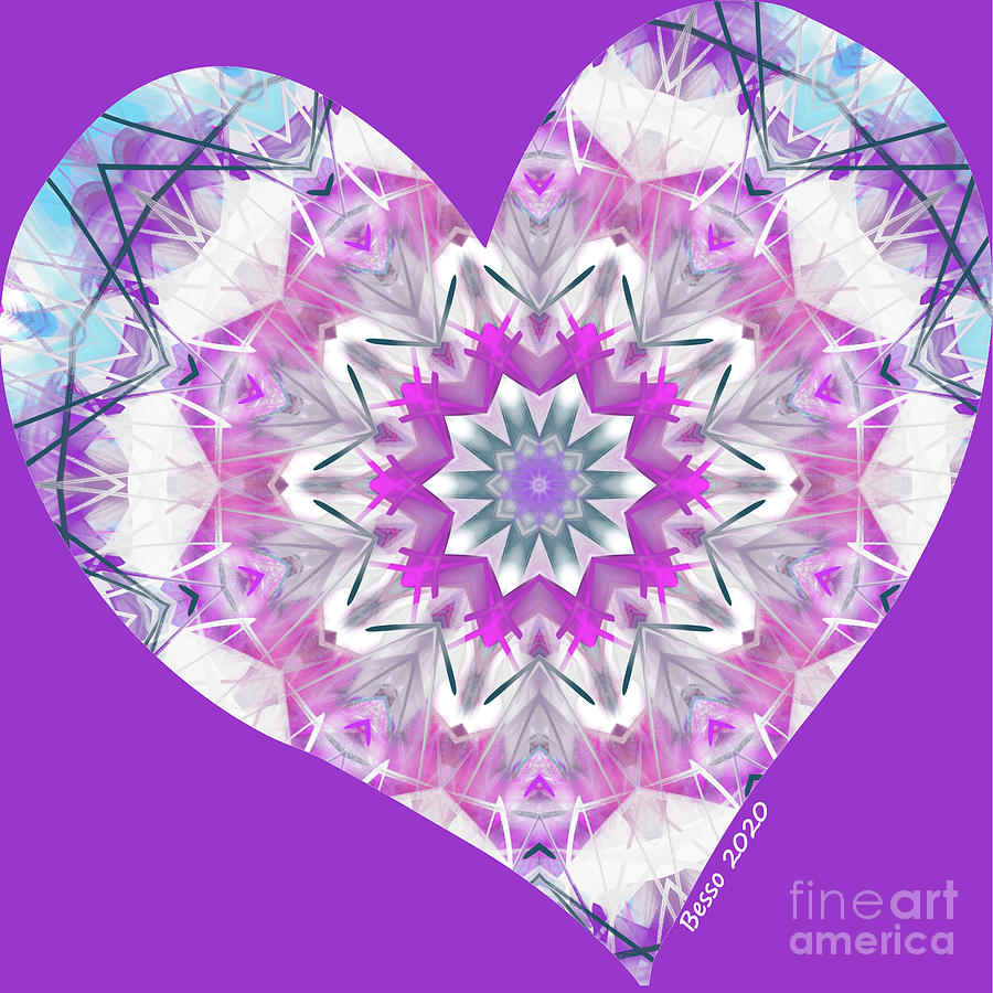 Global Love Heart Digital Art by Mars Besso