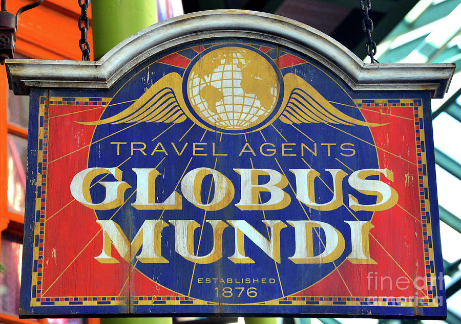 Globus Mundi Travel Agents Sign Photograph